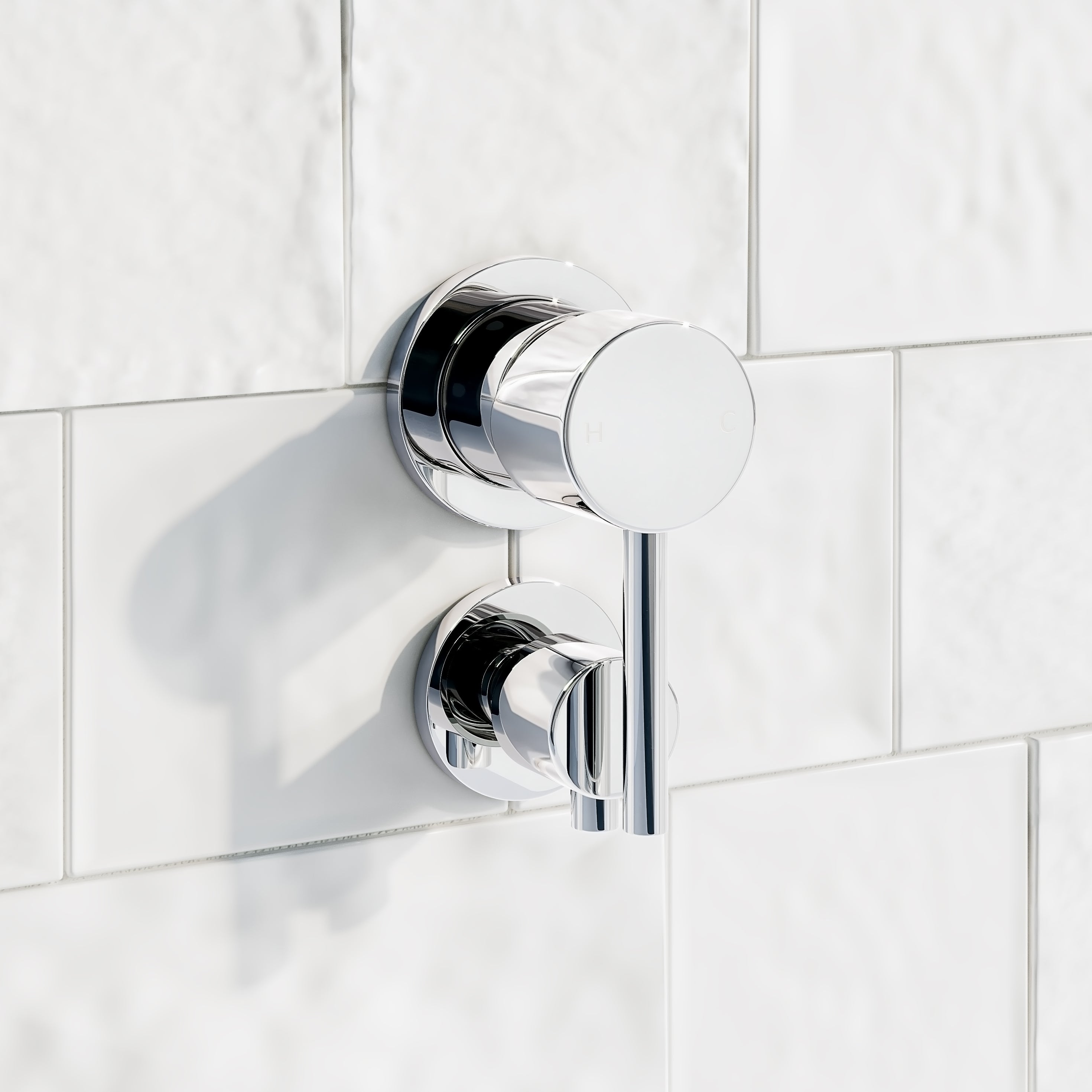 Elysian Shower Bottom Diverter - Chrome | (NZ) ABI Bathrooms & Interiors